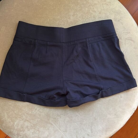 *CI Sono* Jrs XL (Run small) Navy Stretxh Cuffed Lounge Zipper Pocket Shorts EUC - Picture 4 of 9